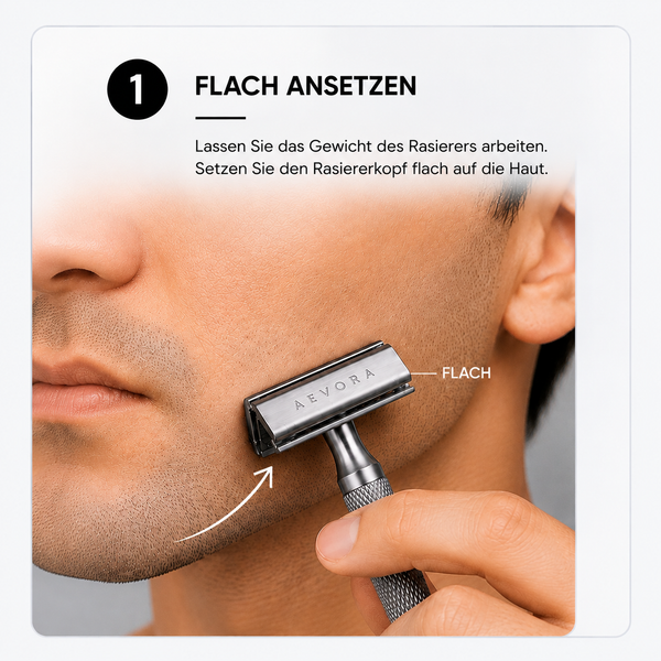 So liegt der Rasierhobel in der Hand